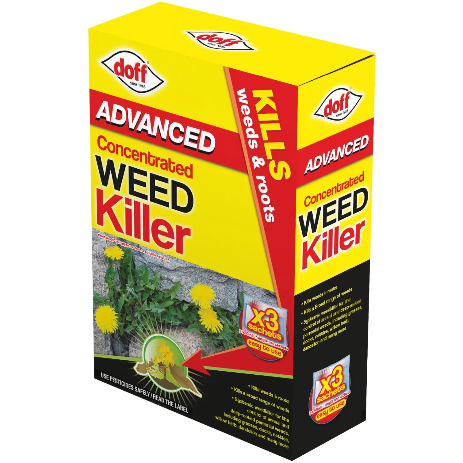 Doff Advanced Concentrated Weedkiller 3 Sachet