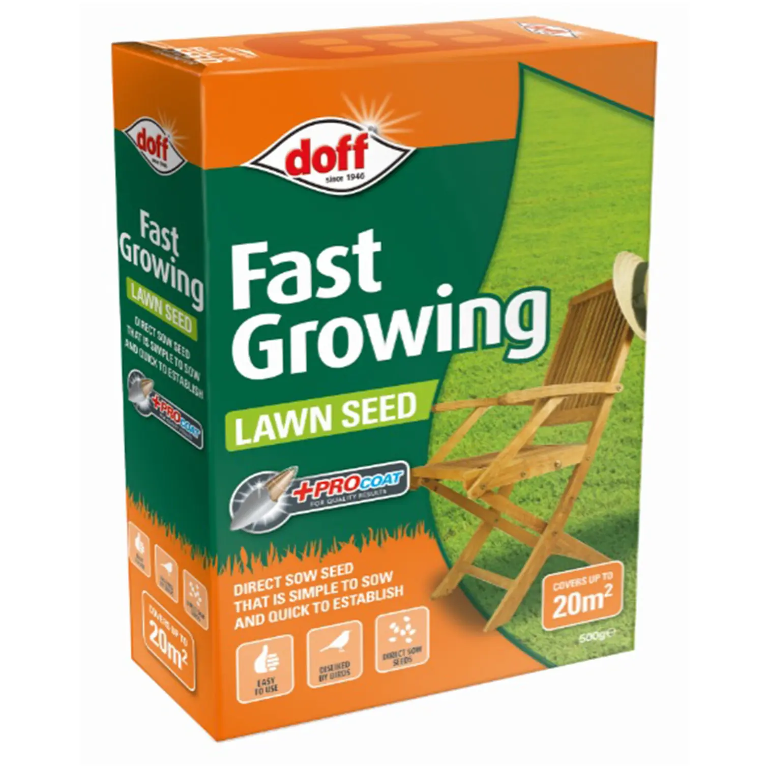 Doff Fast Growing Grass Seed 500g