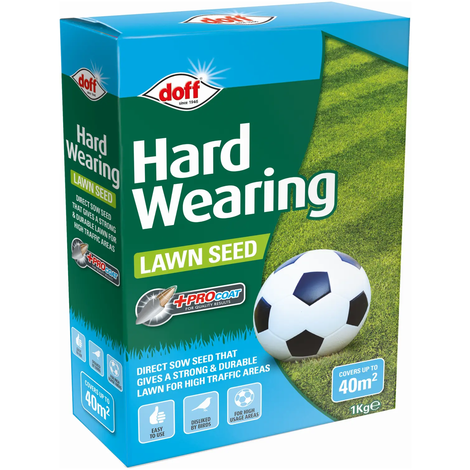 Doff Hard Wearing Grass Seed 1kg