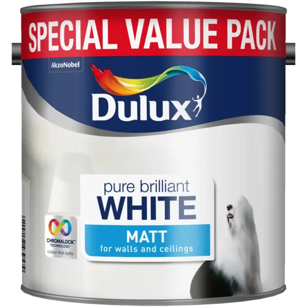 Dulux Matt Pure Brilliant White 3L