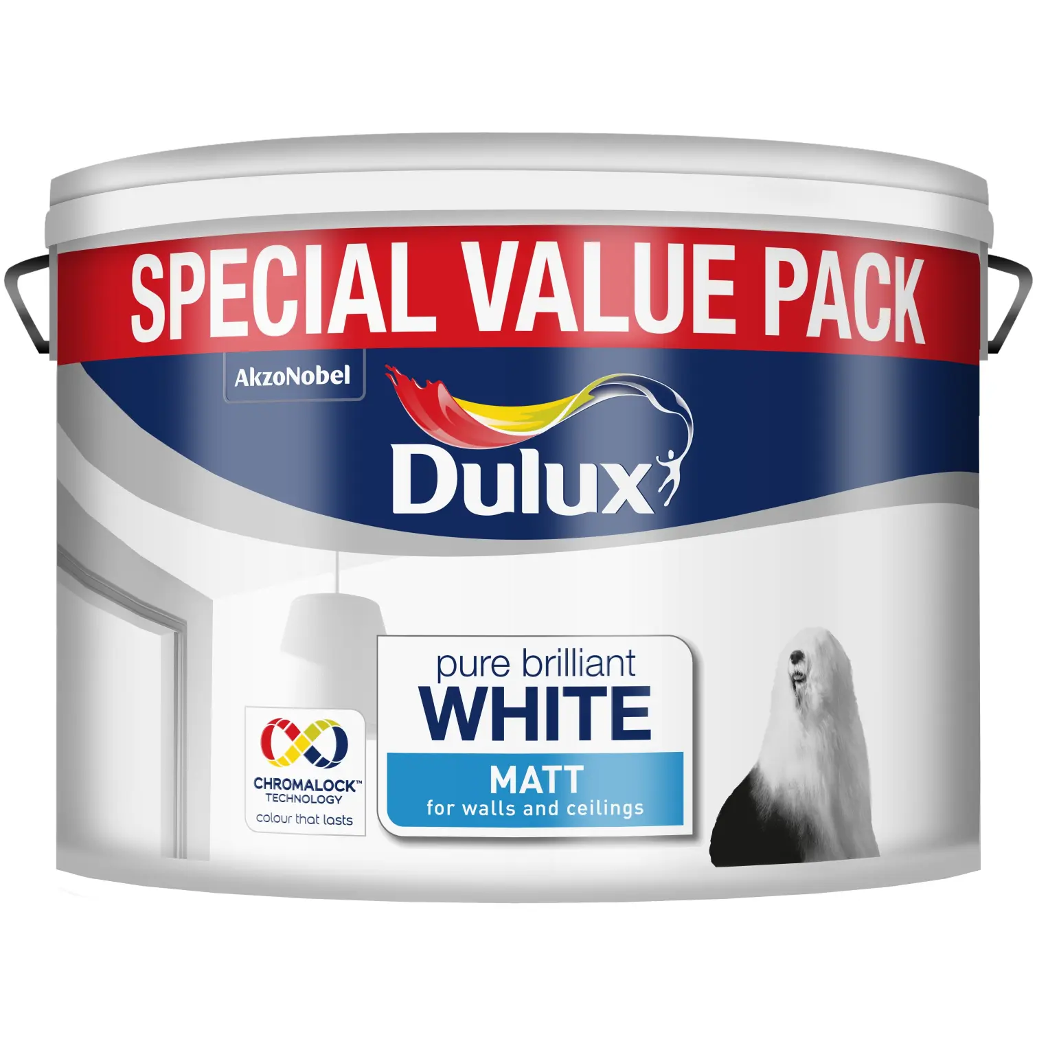 Dulux Matt Pure Brilliant White 7L