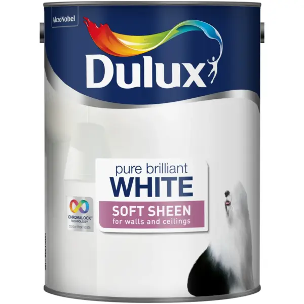 Dulux Soft Sheen Pure Brilliant White 5L