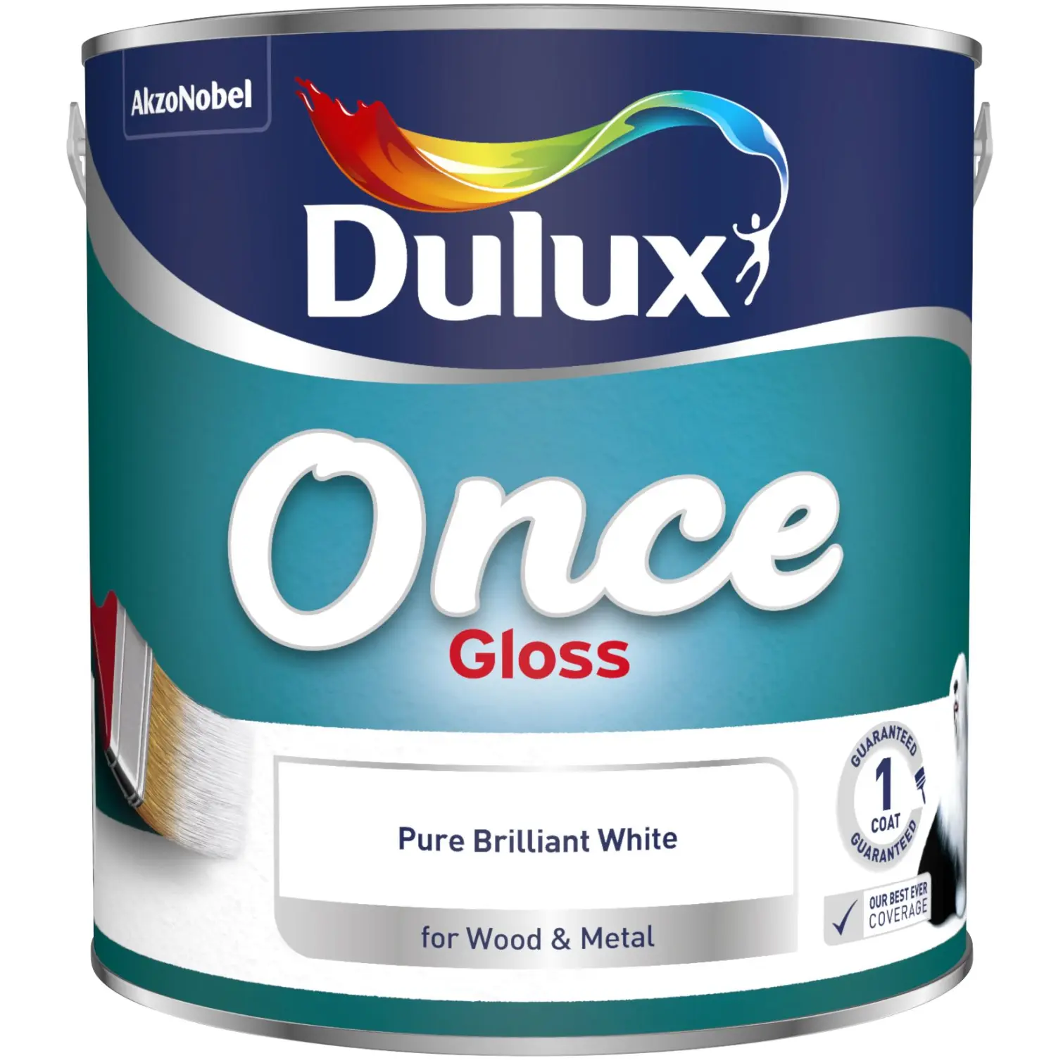 Dulux Once Gloss Pure Brilliant White 2.5L