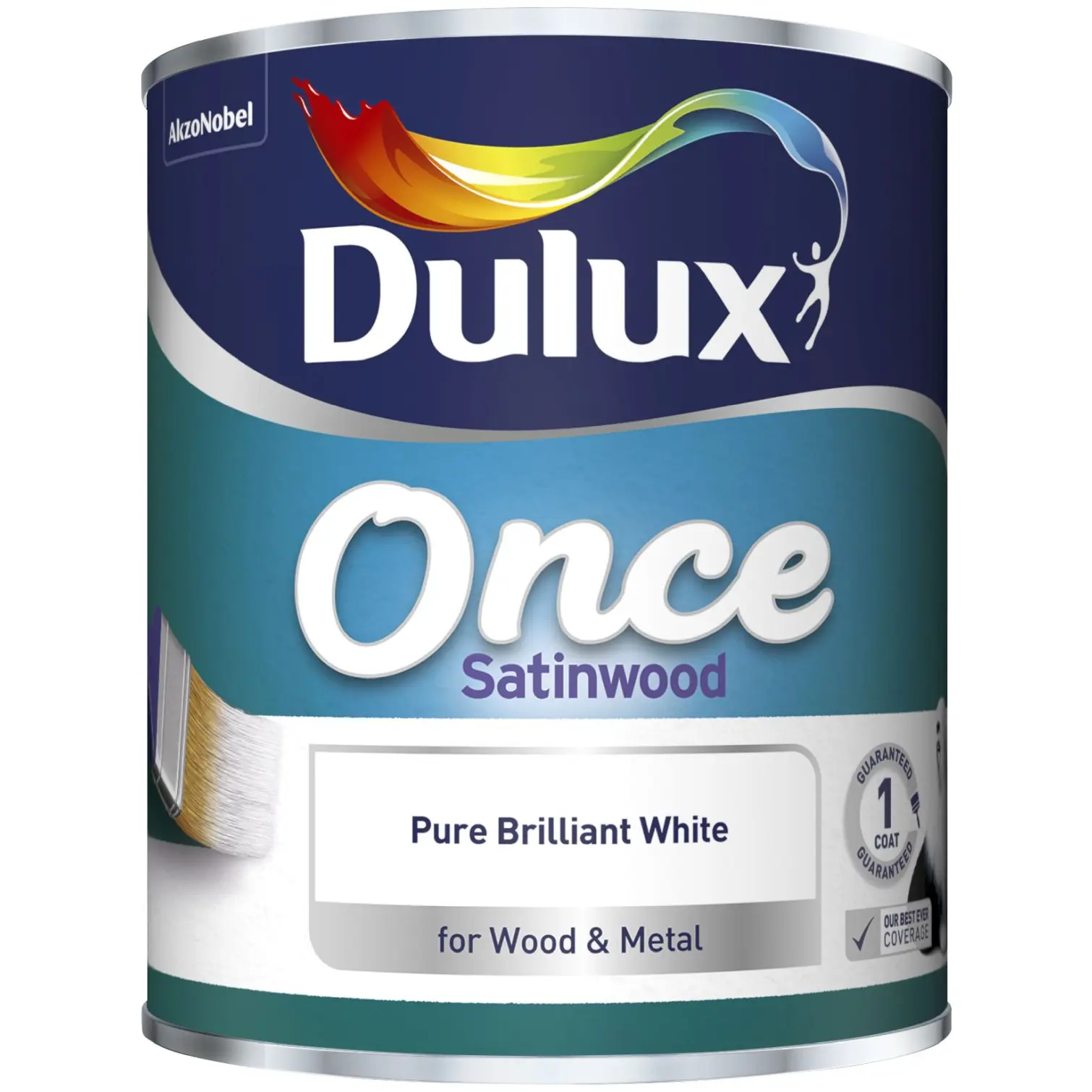 Dulux Satinwood Pure Brilliant White 750ml