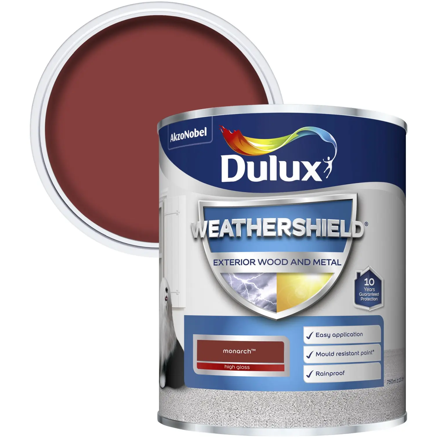 Dulux Weathershield Exterior Gloss Monarch 750ml