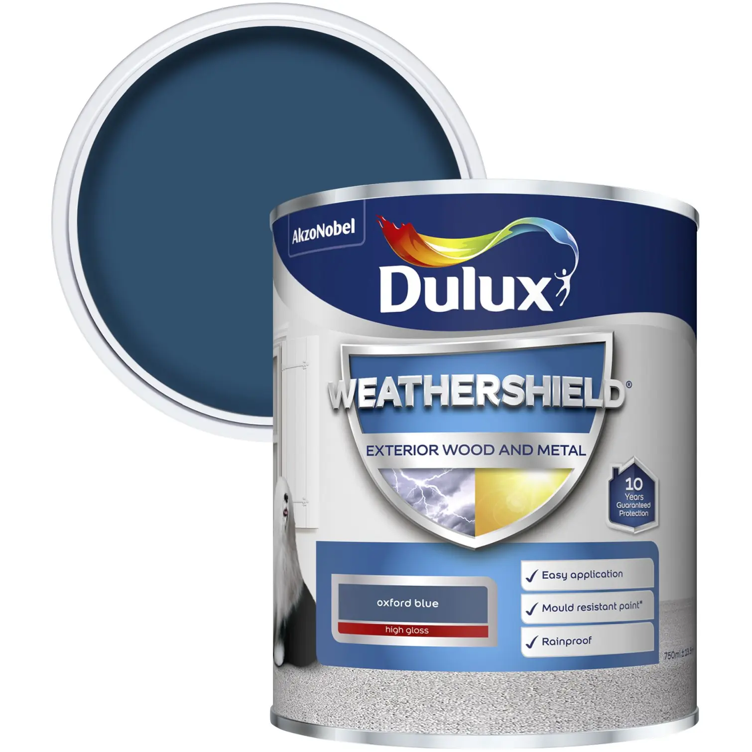 Dulux Weathershield Exterior Gloss Oxford Blue 750ml