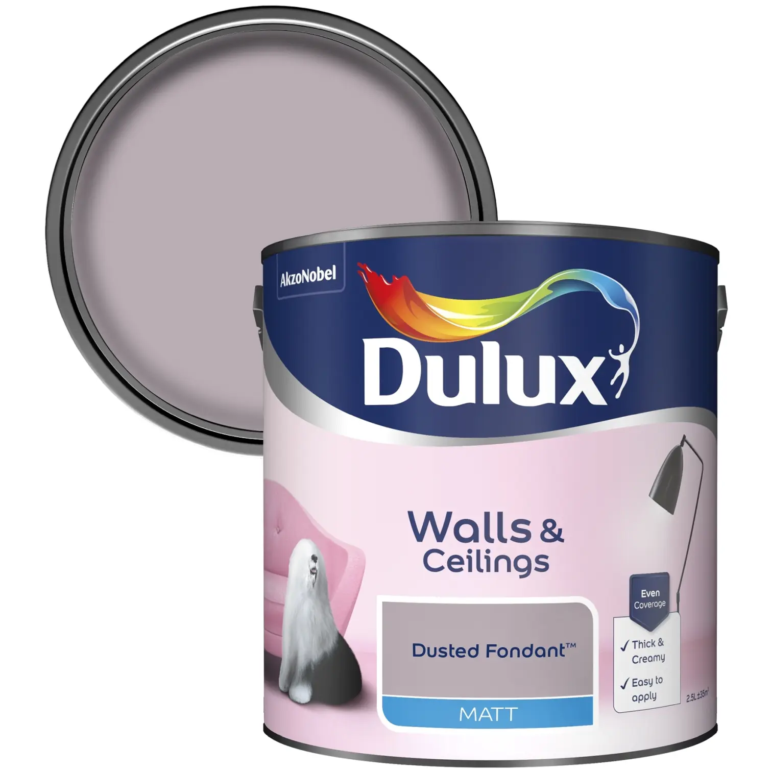 Dulux Matt Dusted Fondant 2.5L