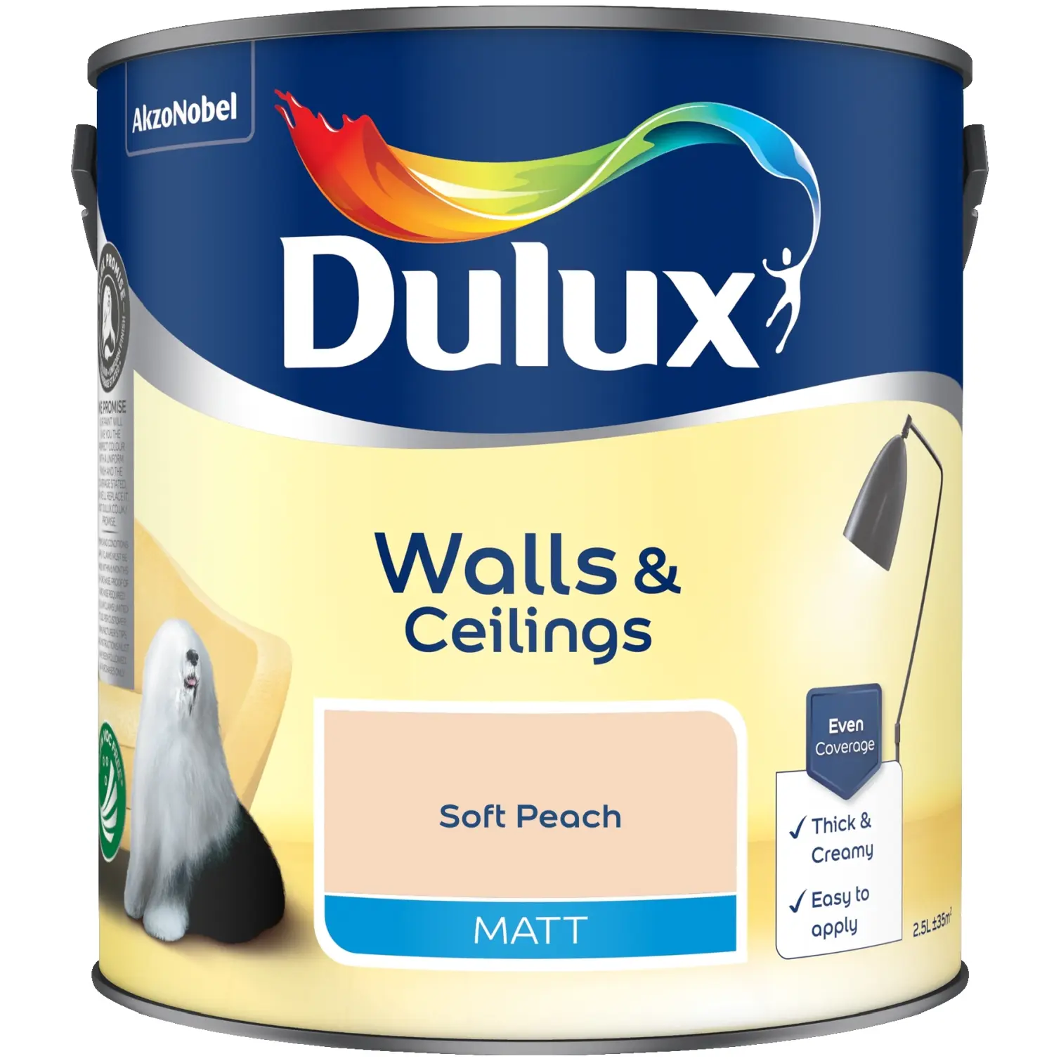 Dulux Matt Soft Peach 2.5L