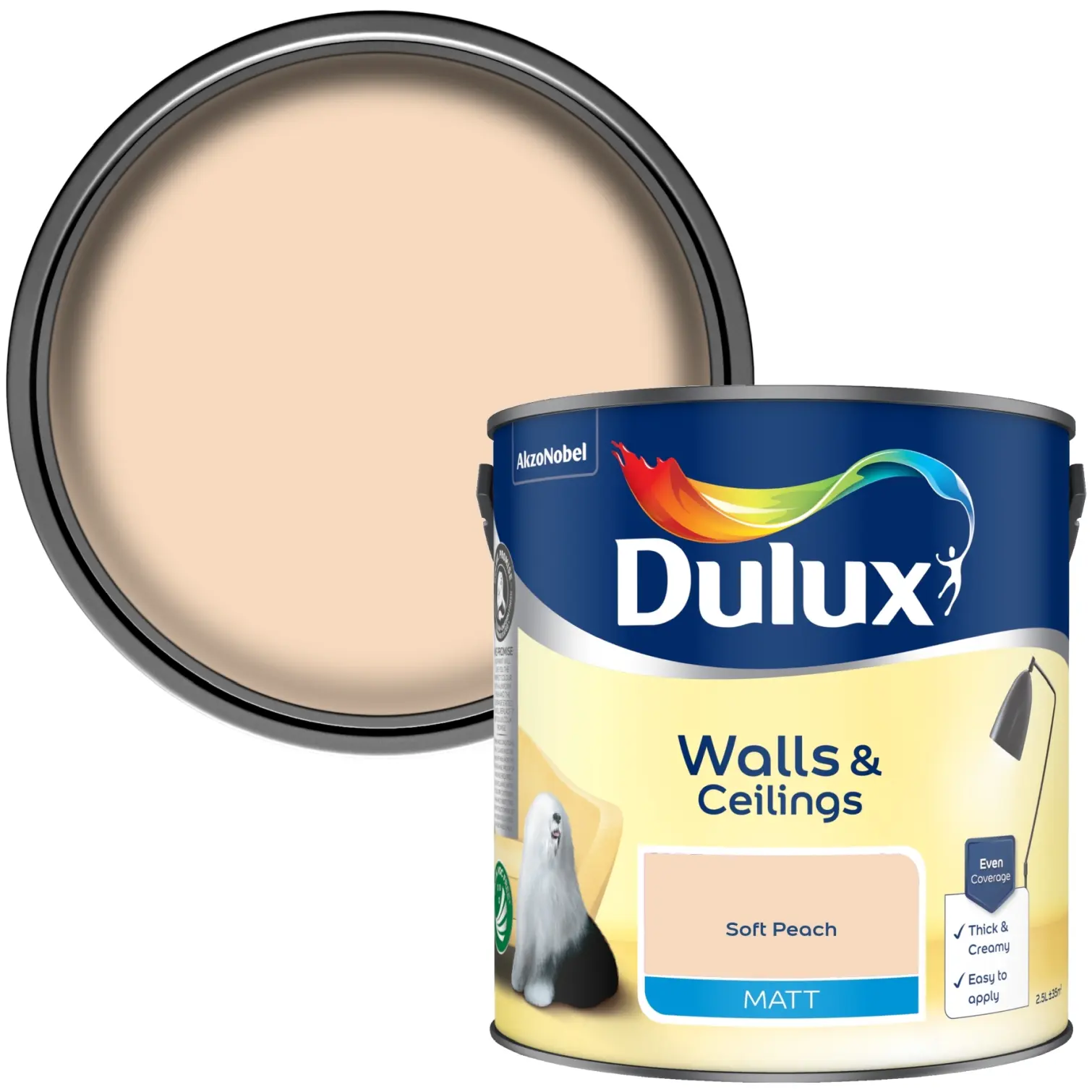 Dulux Matt Soft Peach 2.5L