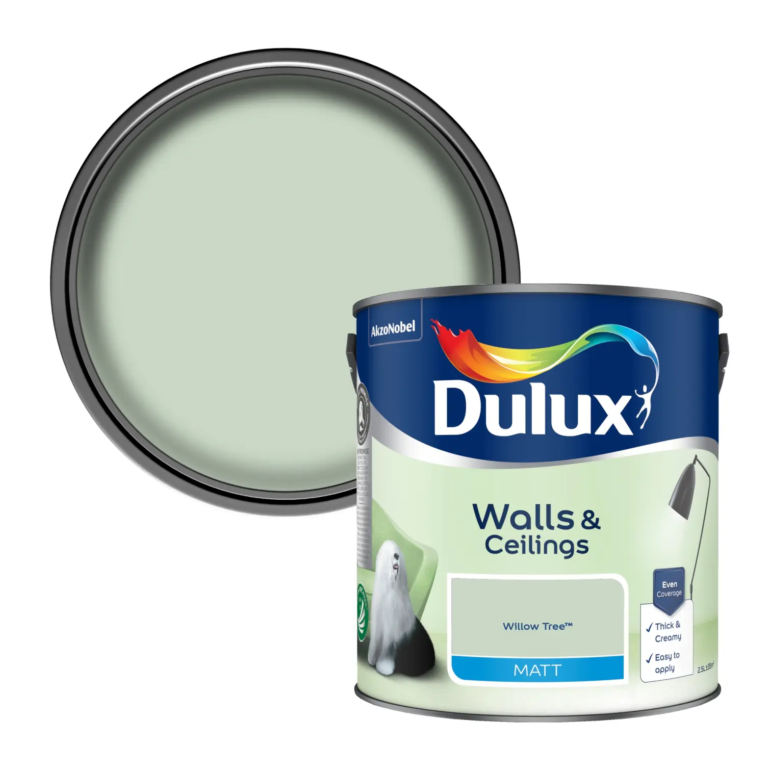 Dulux Matt Willow Tree 2.5L