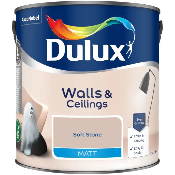 Dulux Matt Soft Stone 2.5L