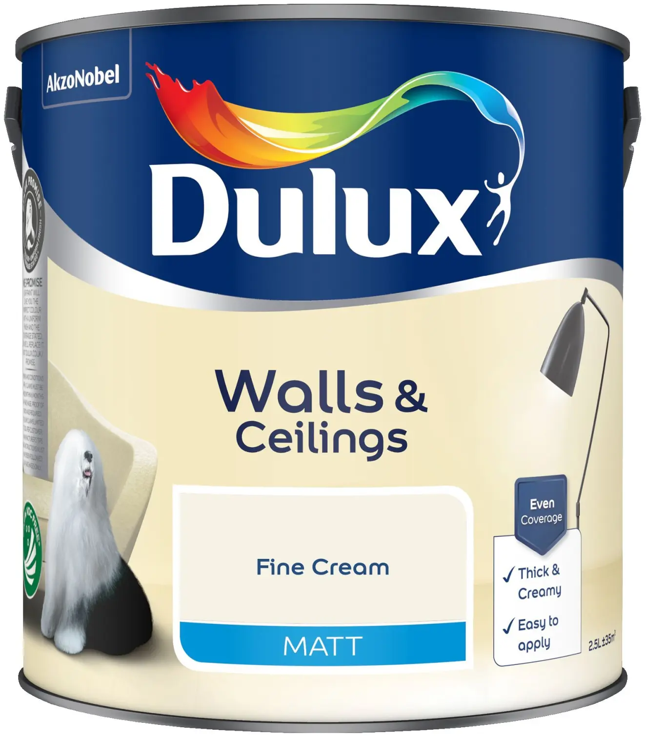 Dulux Matt Fine Cream 2.5L