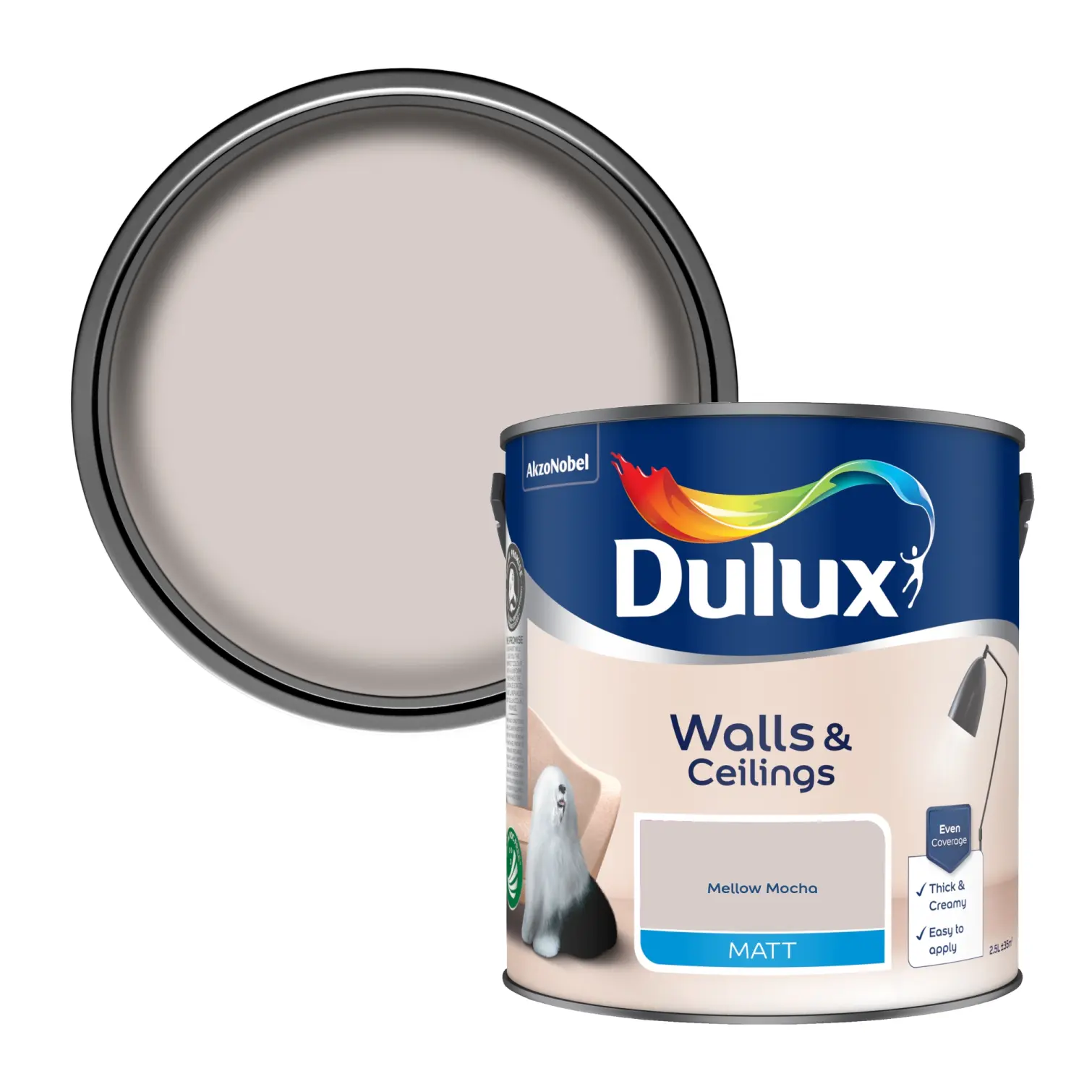Dulux Matt Mellow Mocha 2.5L