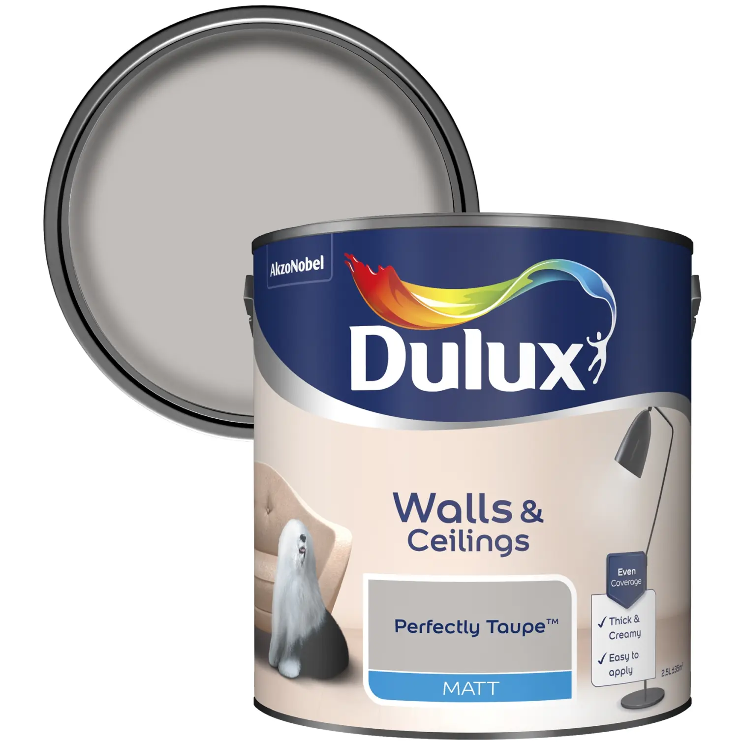 Dulux Matt Perfectly Taupe 2.5L