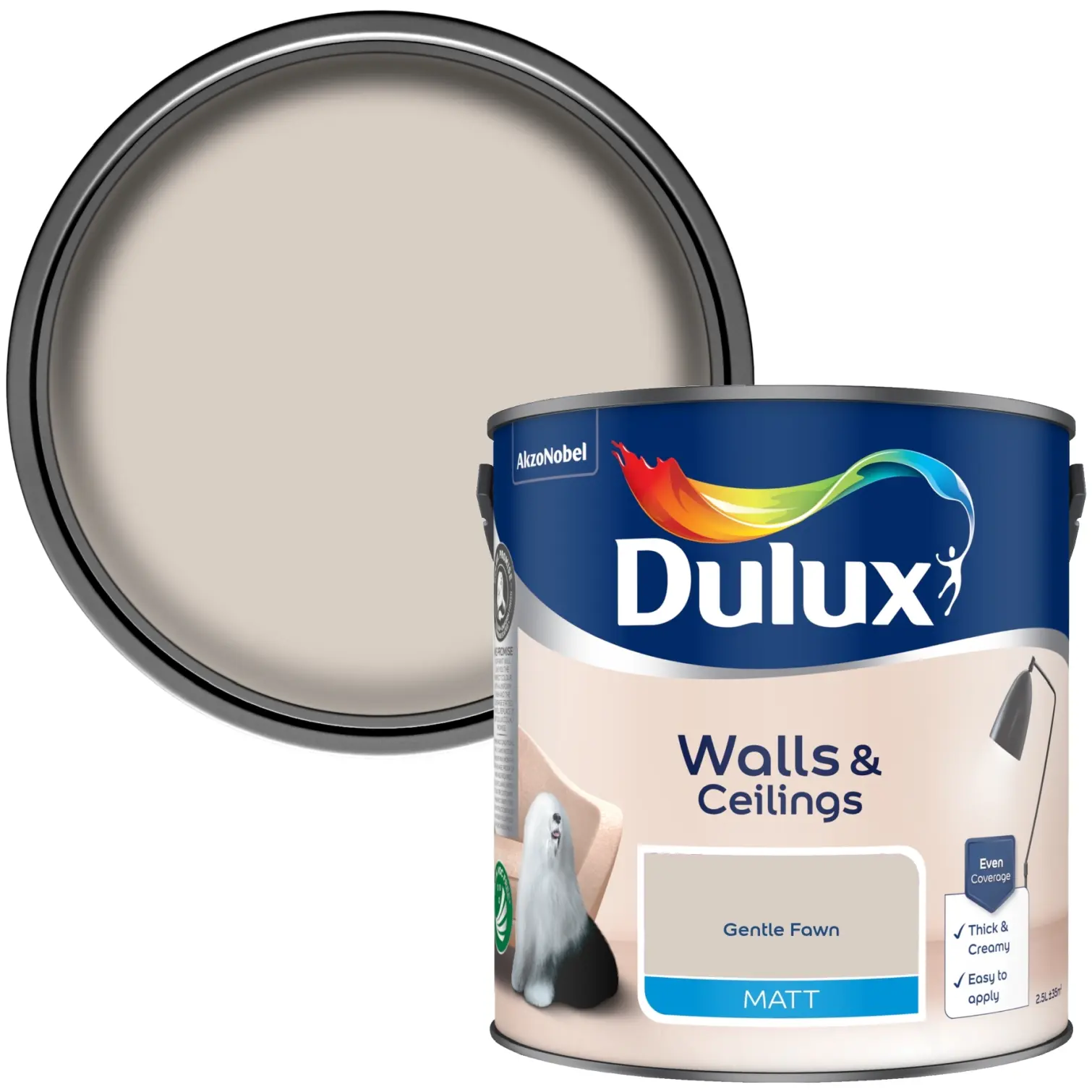 Dulux Matt Gentle Fawn 2.5L