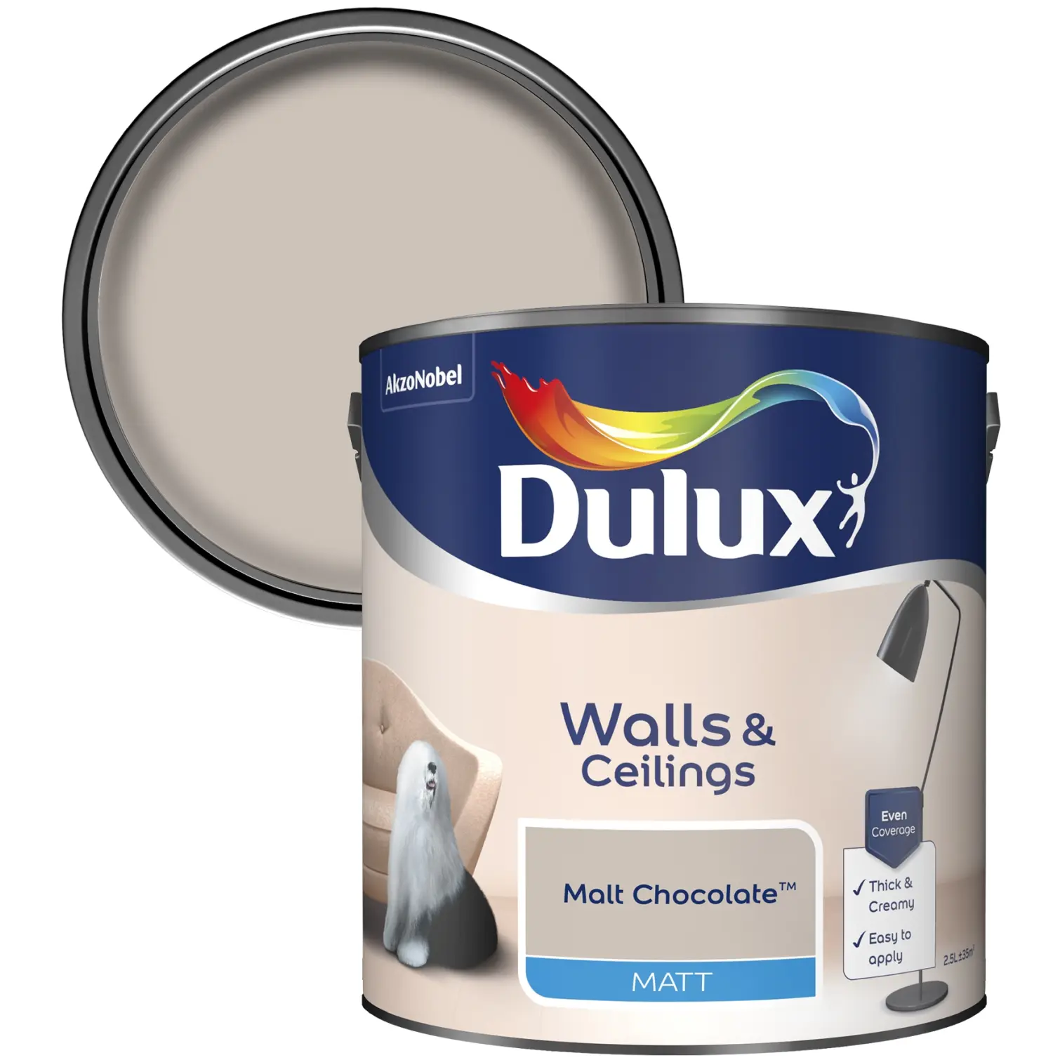 Dulux Matt Malt Chocolate 2.5L