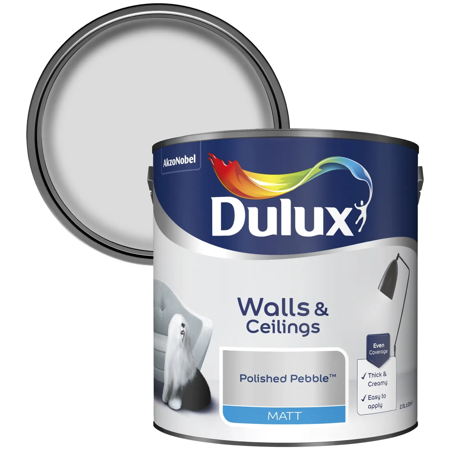 Dulux Matt Polished Pebble 2.5L