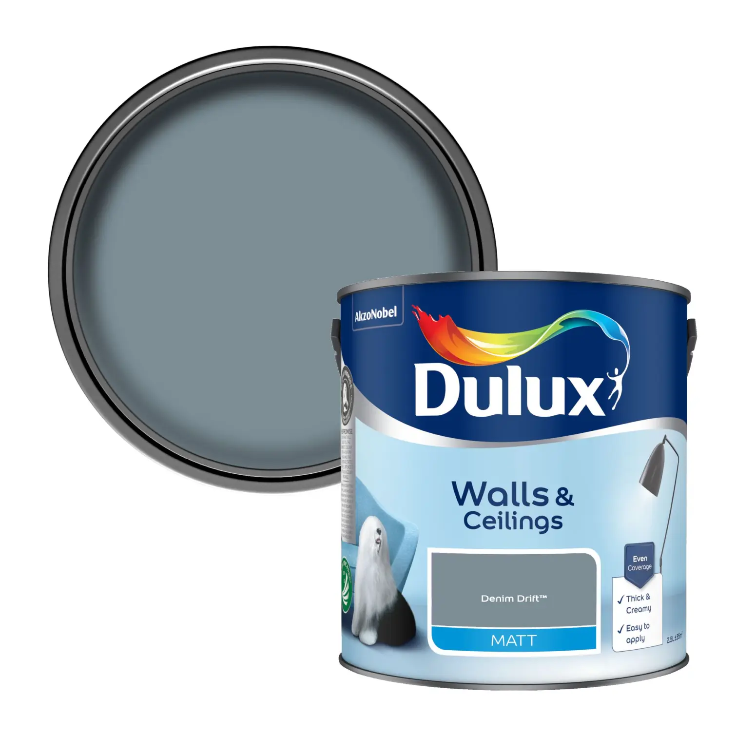 Dulux Matt Denim Drift 2.5L