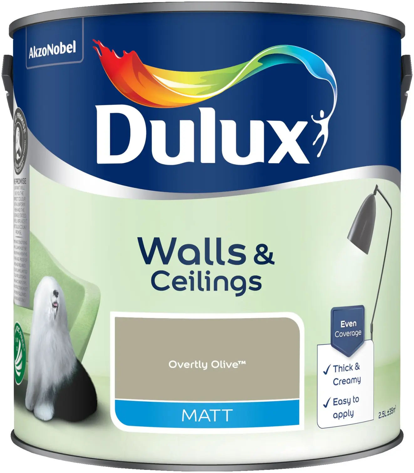 Dulux Matt Overtly Olive 2.5L