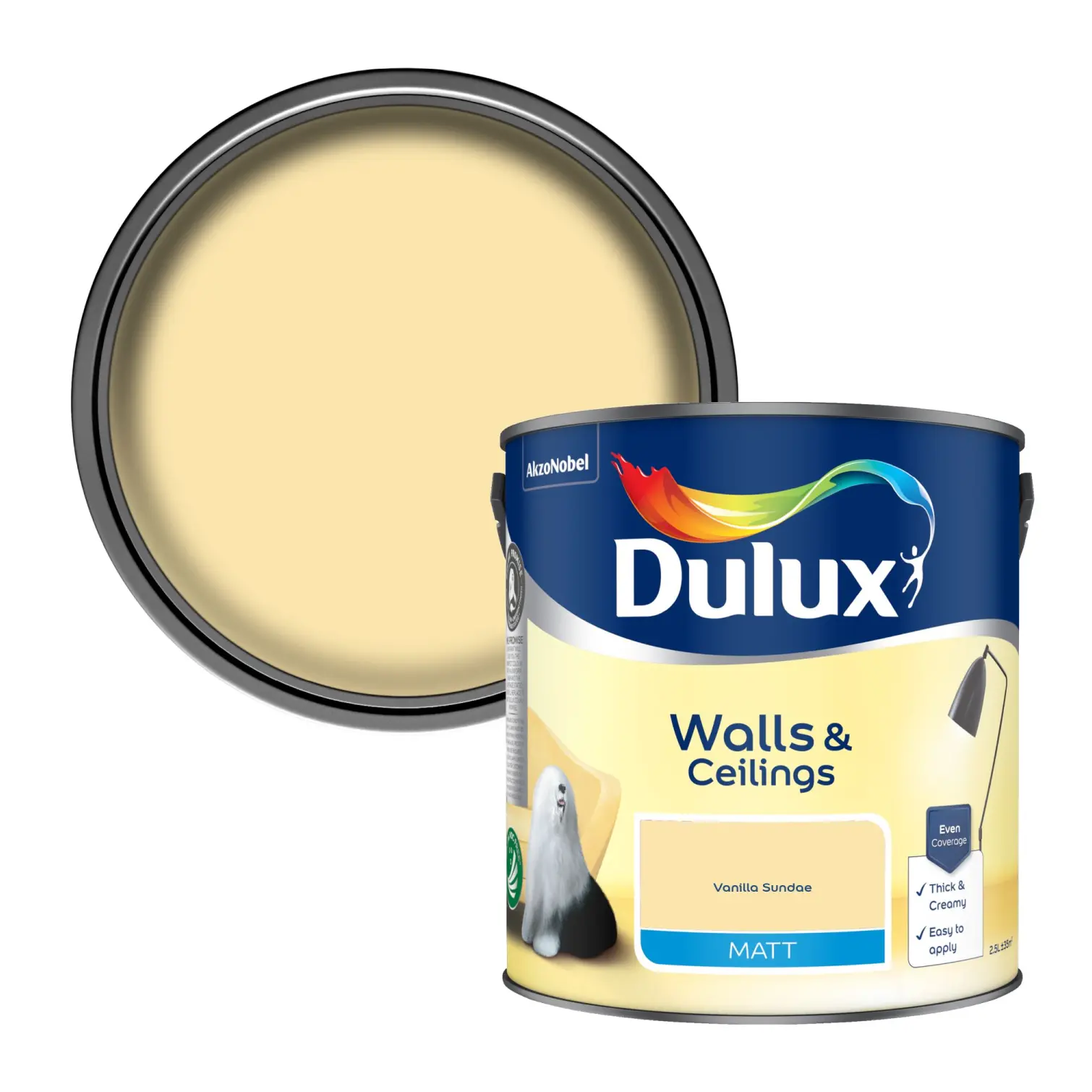 Dulux Matt Vanilla Sundae 2.5L
