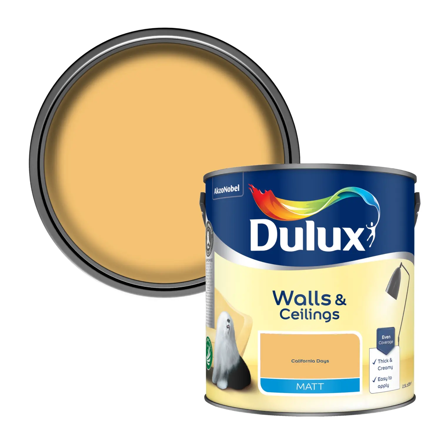 Dulux 2.5Ltr Matt California Days