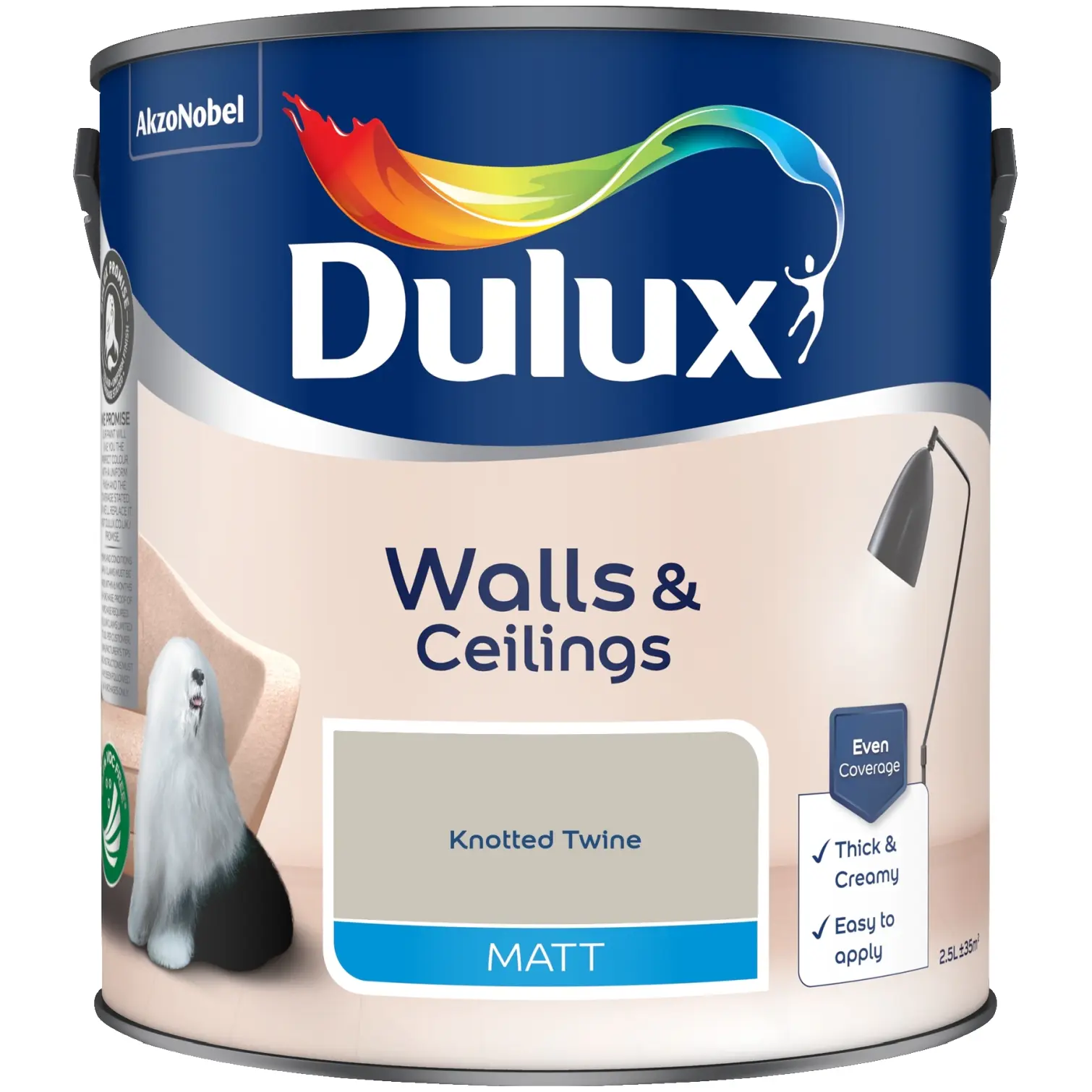 Dulux 2.5Ltr Matt Knotted Twine