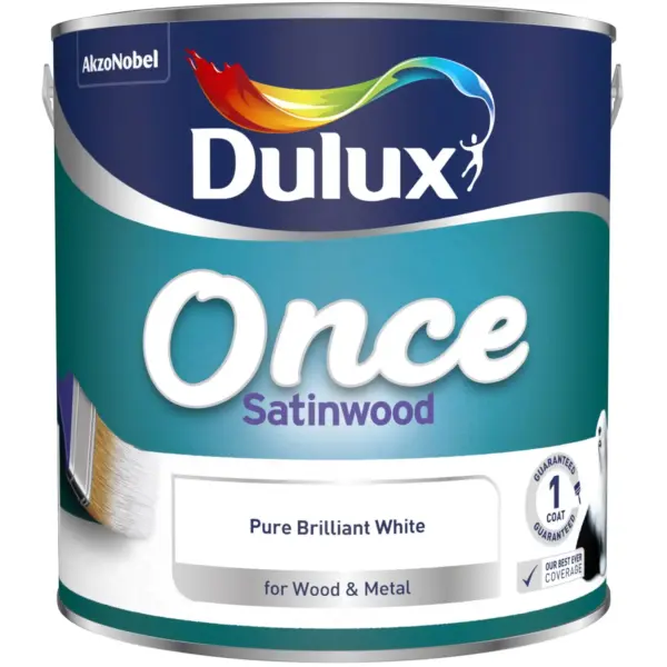 Dulux Once Satinwood White 2.5L