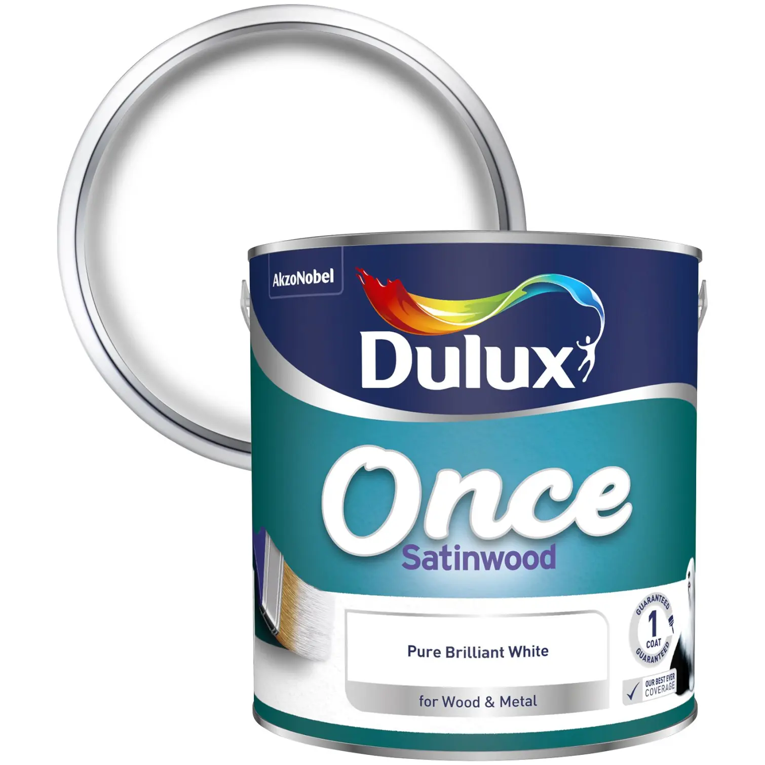 Dulux Once Satinwood White 2.5L
