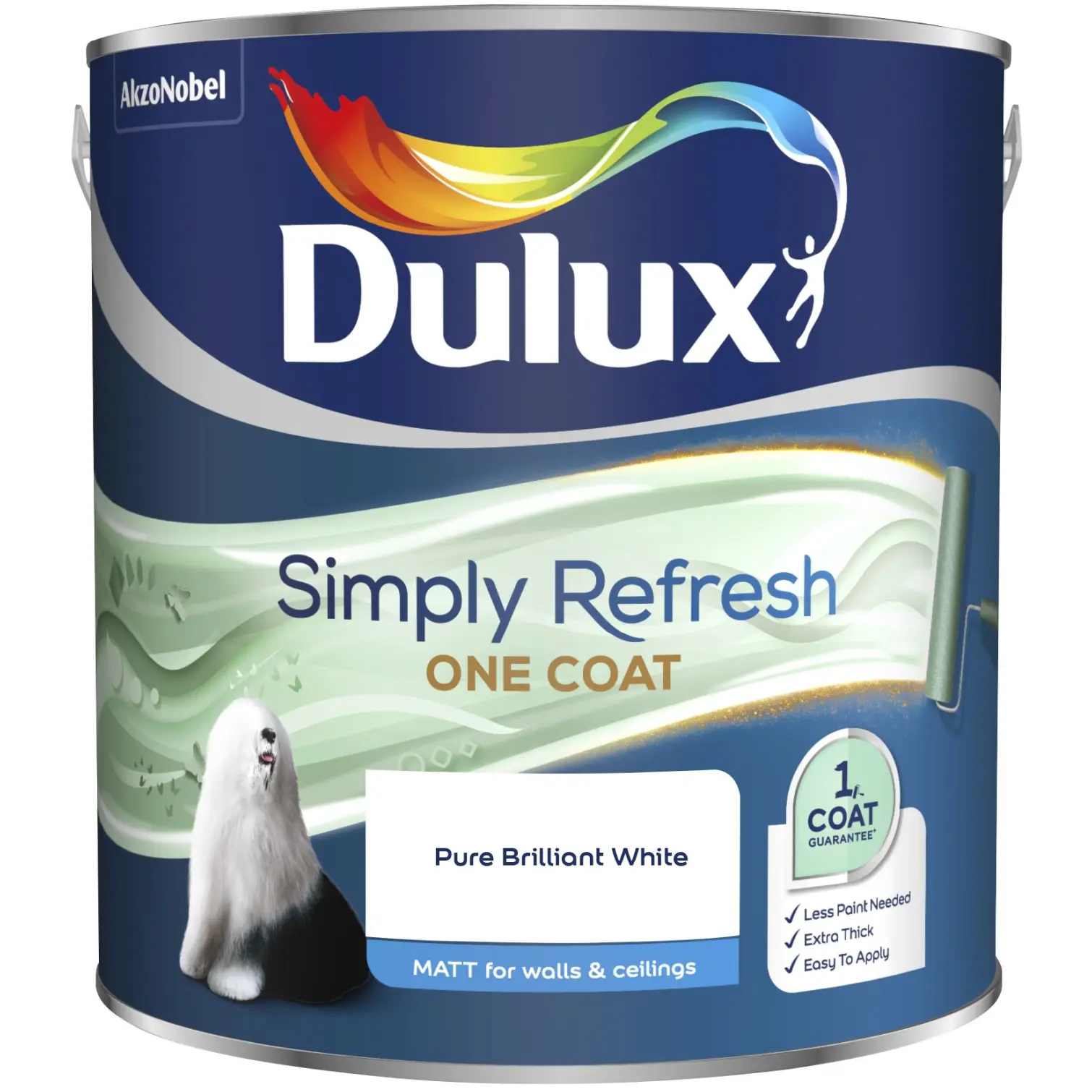 Dulux Simply Refresh Pure Brilliant White 2.5L