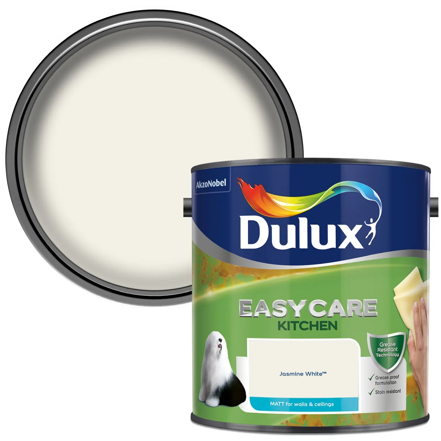Dulux Easycare Kitchen Jasmine White 2.5L