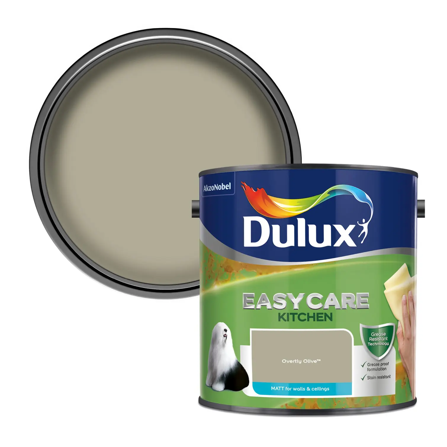 Dulux Easycare Kitchen Overtly Olive 2.5L