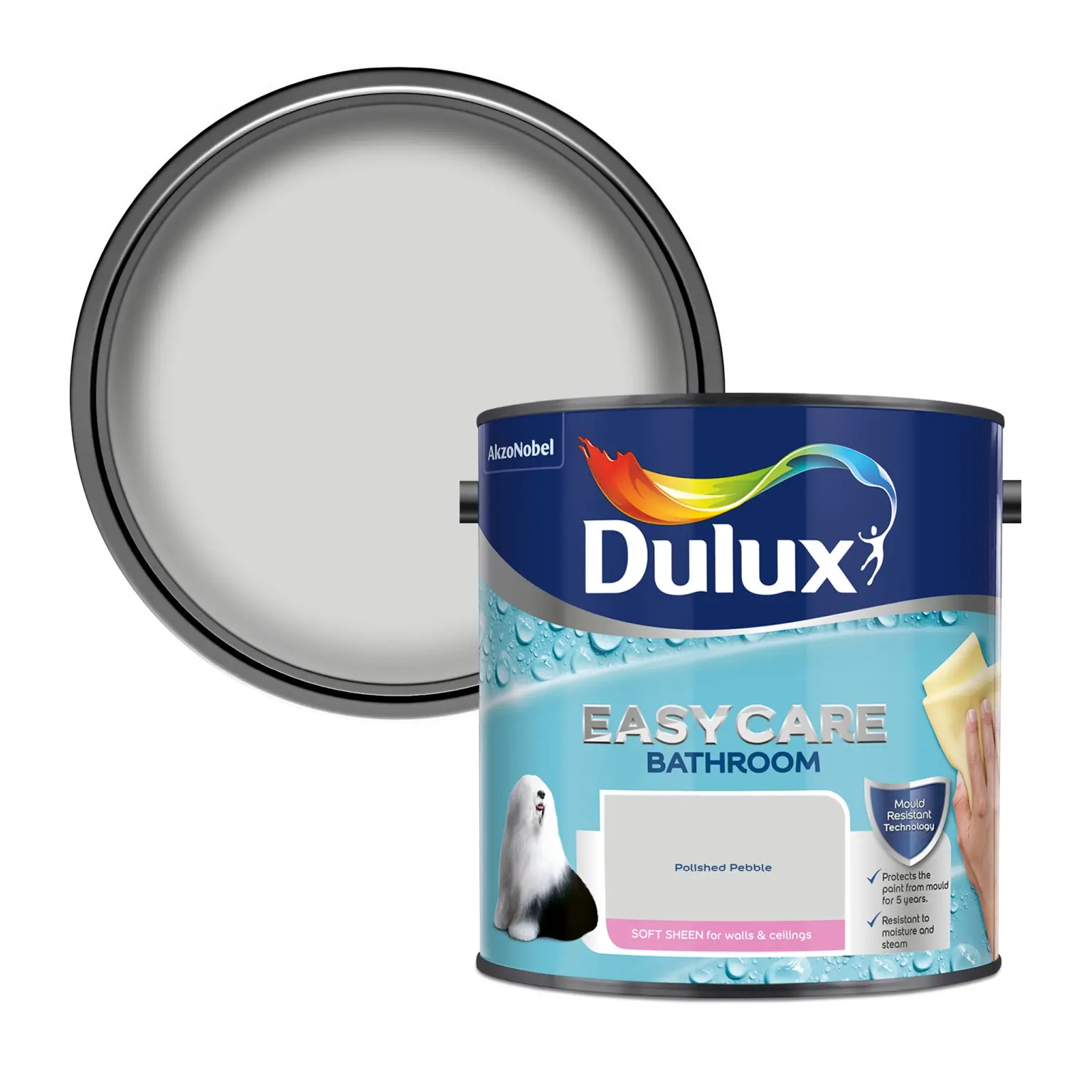 Dulux Bathroom Polished Pebble 2.5L