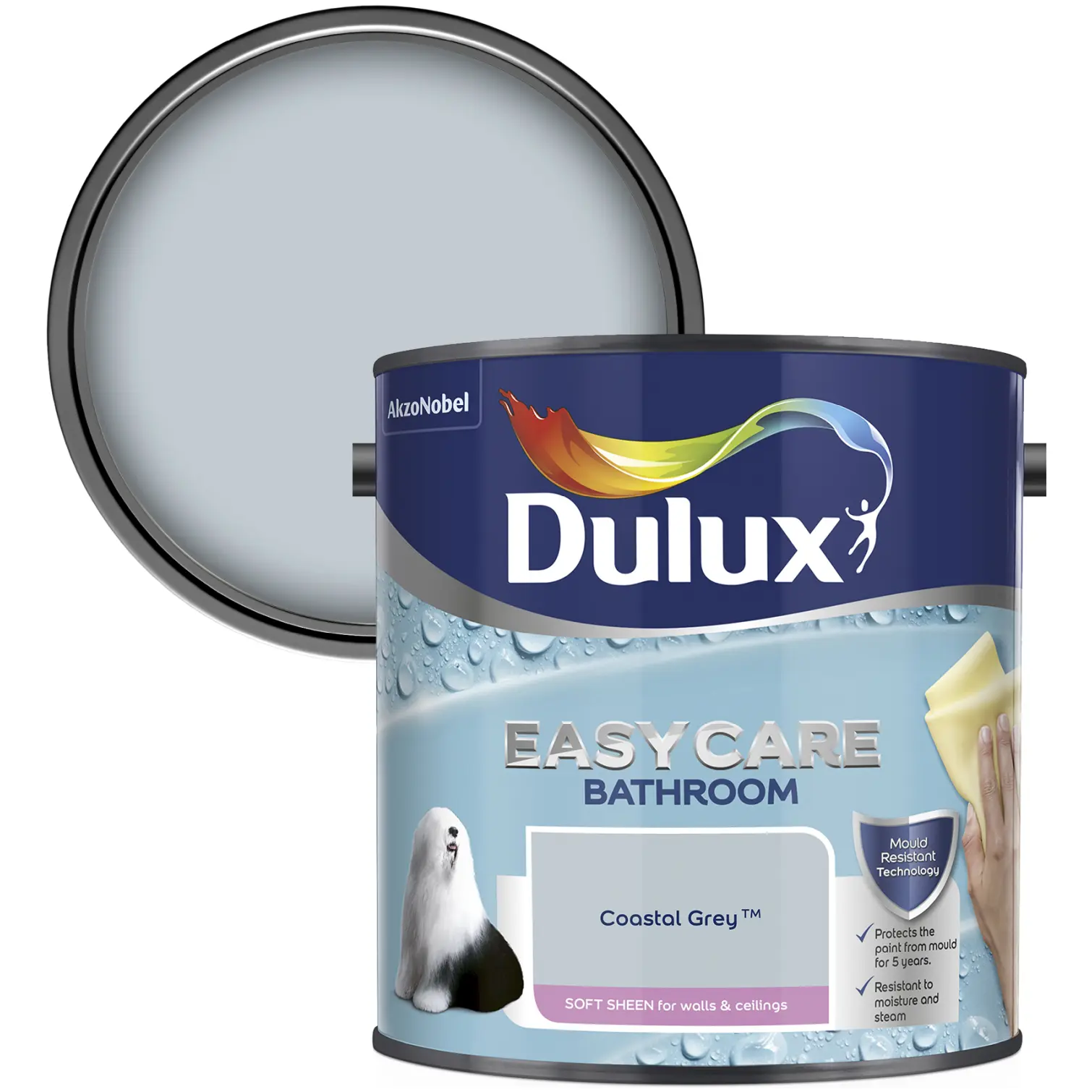 Dulux Bathroom Coastal Grey 2.5L