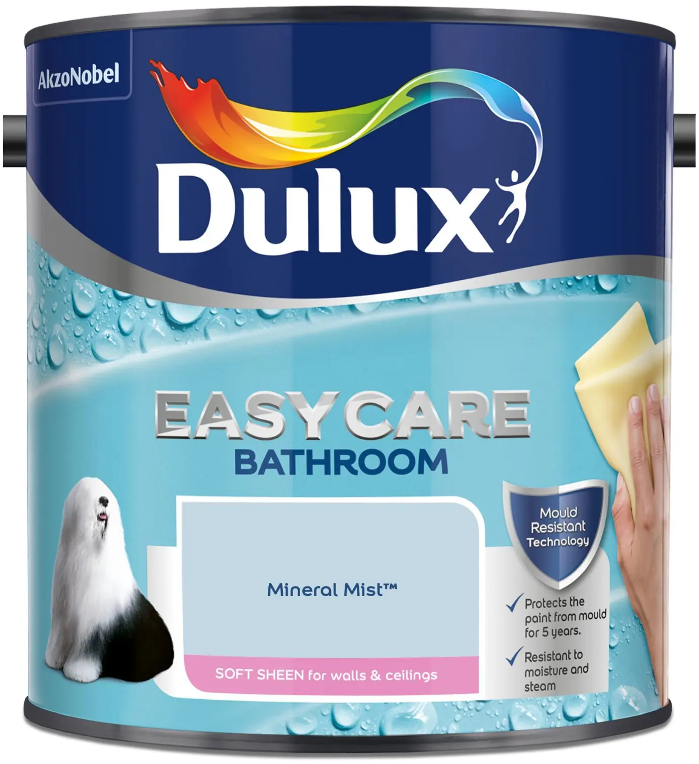 DUL0394 Dulux Easycare Bathroom Mineral Mist 2.5L