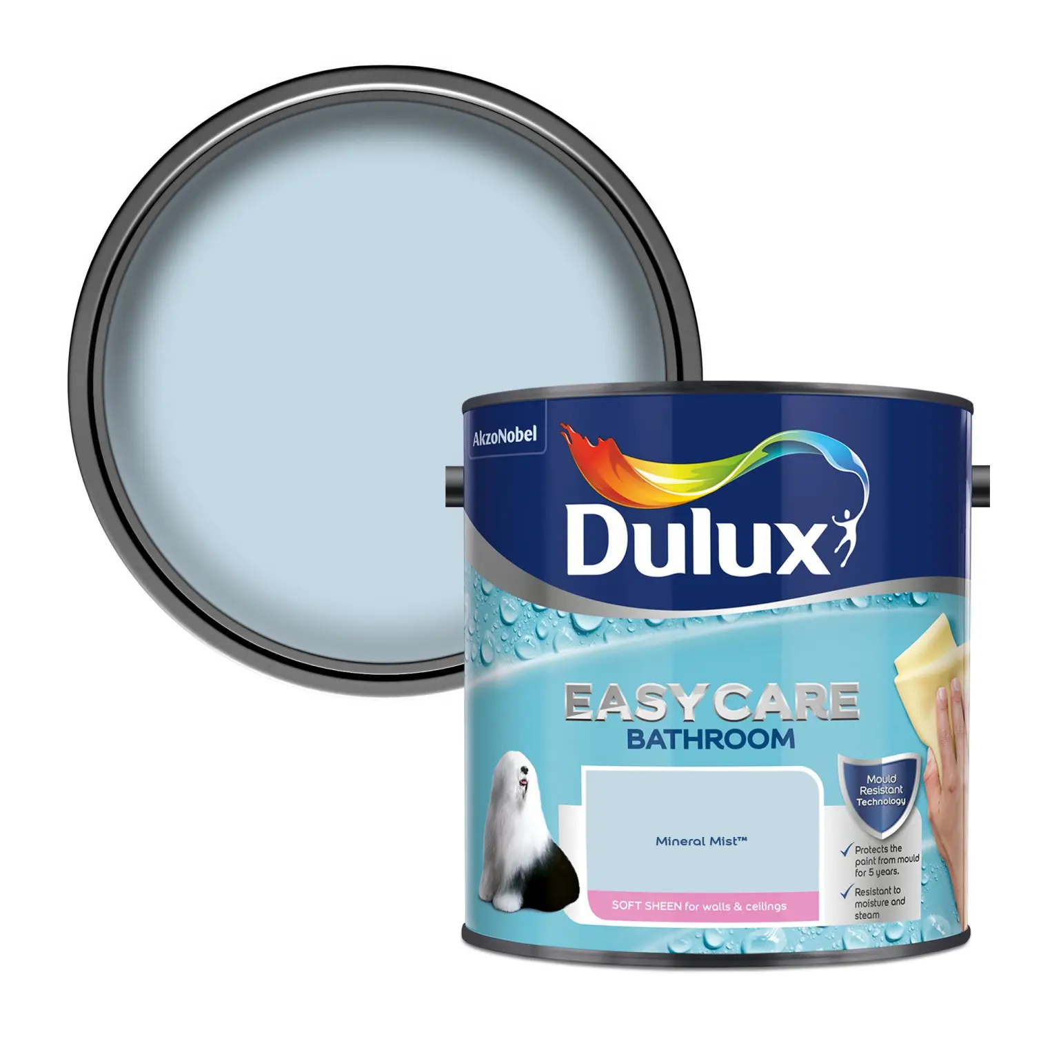 DUL0394_1 Dulux Easycare Bathroom Mineral Mist 2.5L