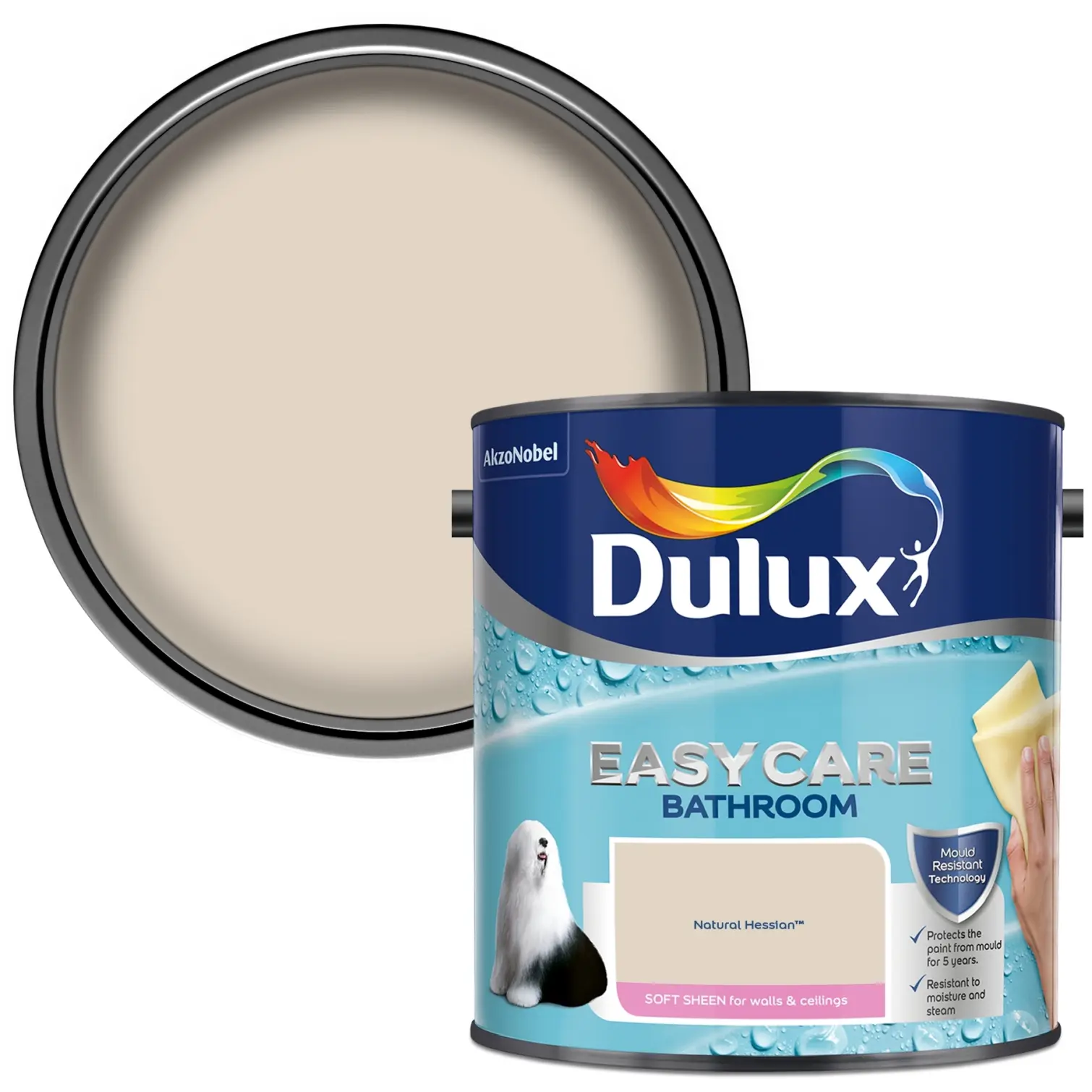 Dulux Easycare Bathroom Natural Hessian 2.5L