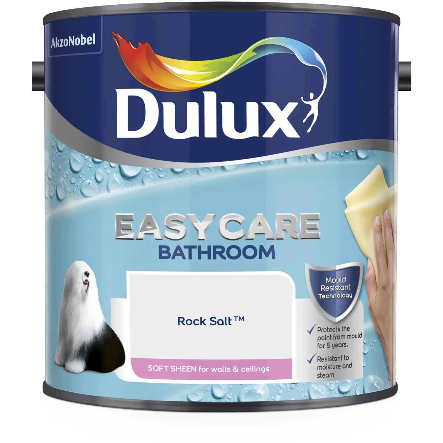 DUL0416 Dulux Easycare Bathroom Rock Salt 2.5L