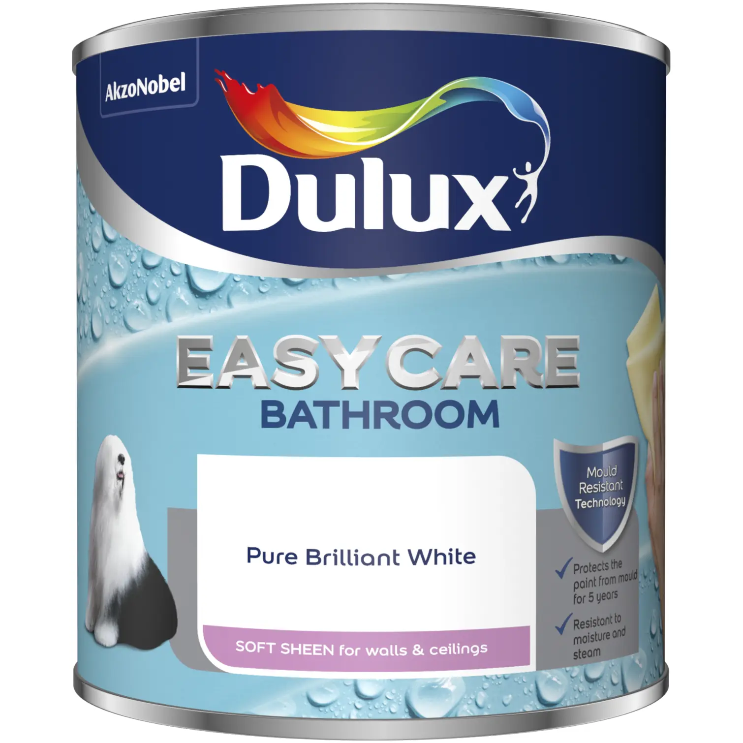 Dulux Easycare Bathroom Pure Brilliant White 1L