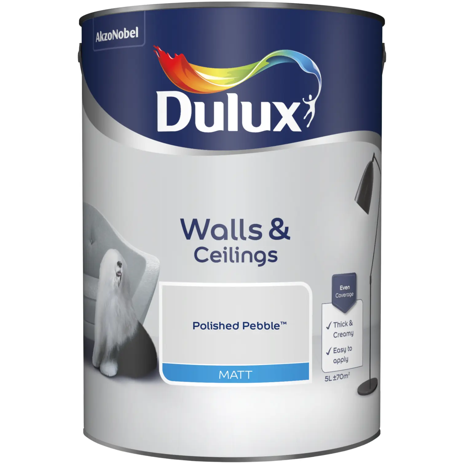Dulux Matt Polished Pebble 5L