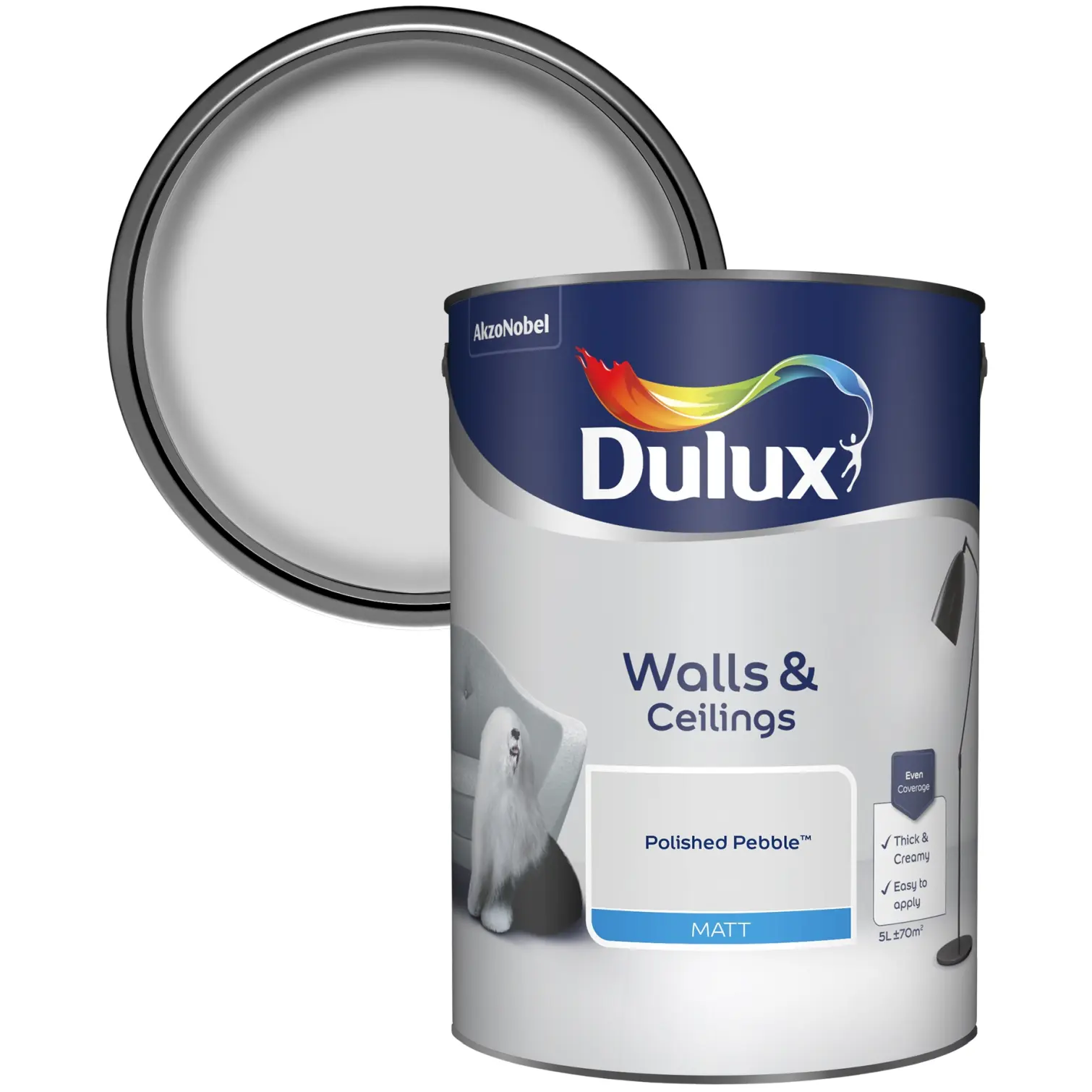 Dulux Matt Polished Pebble 5L