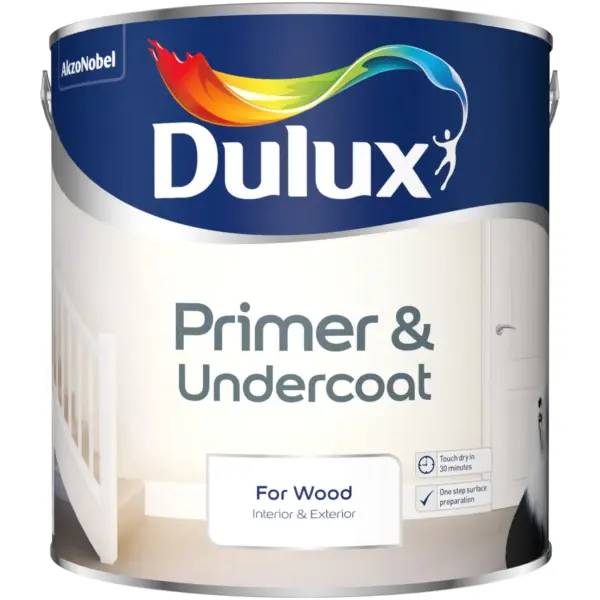Dulux Quick Drying Wood Primer Undercoat 2.5ltr