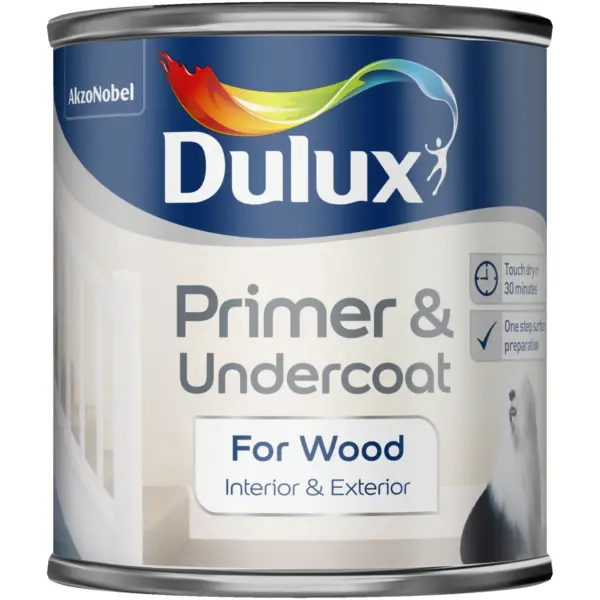 Dulux Quick Drying Wood Primer Undercoat 250ml