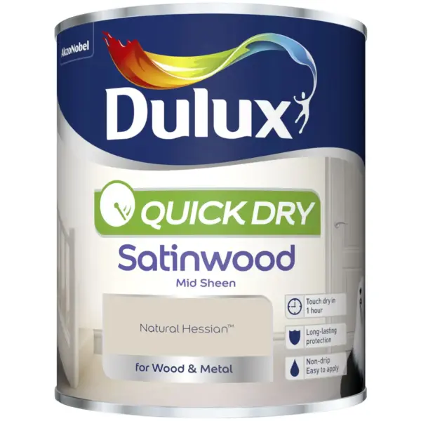 Dulux Quick Dry Satinwood Natural Hessian 750ml
