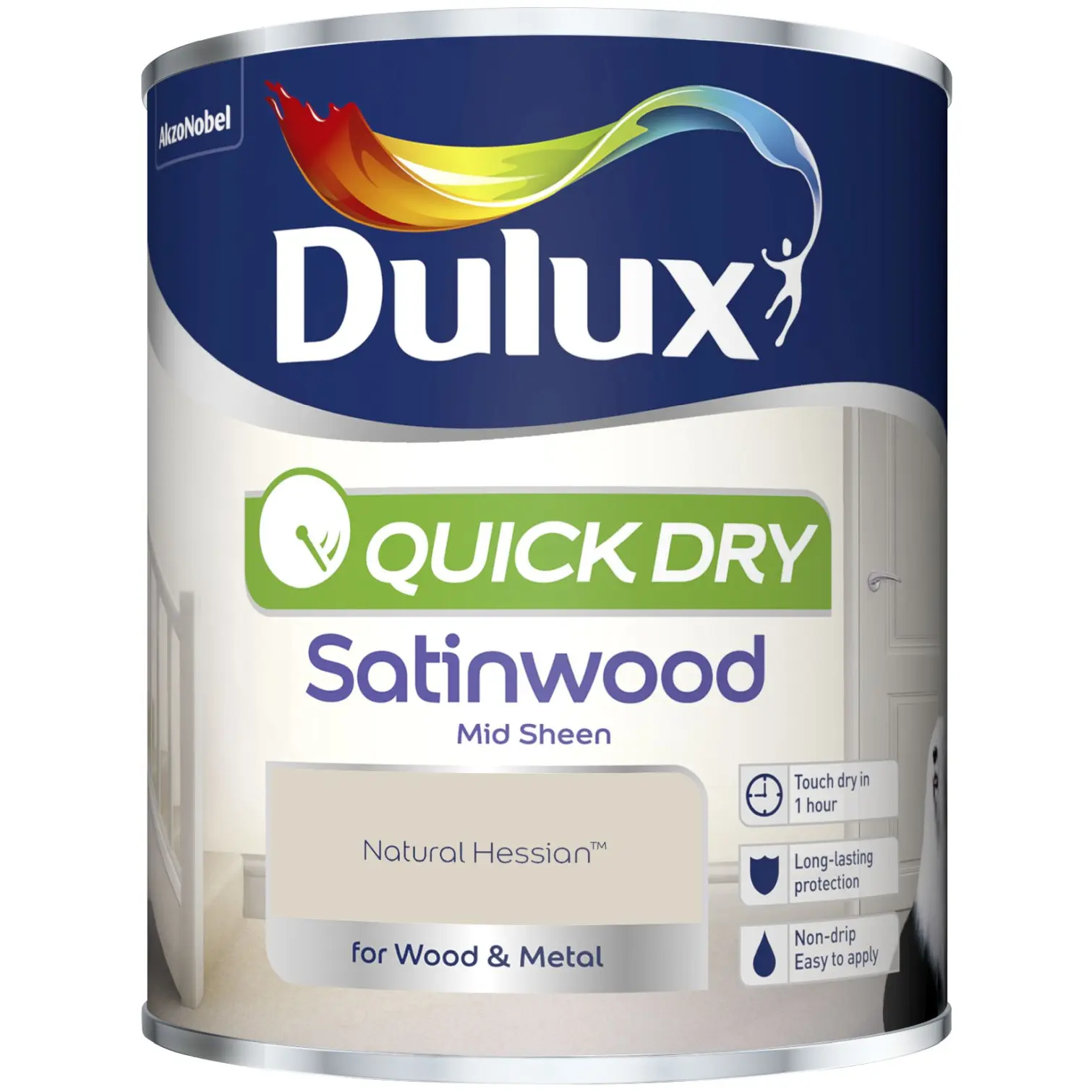 Dulux Quick Dry Satinwood Natural Hessian 750ml