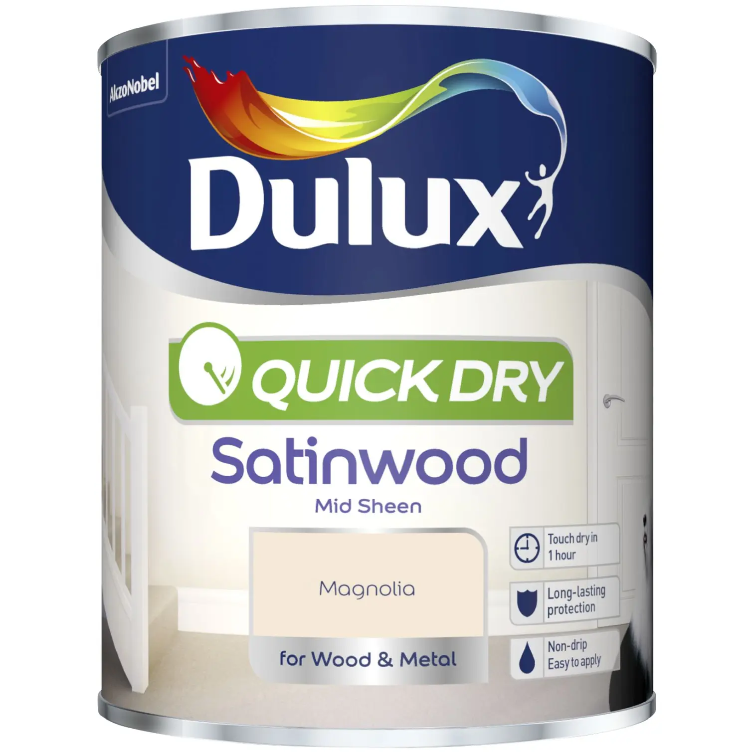 Dulux Quick Dry Satinwood Magnolia 750ml