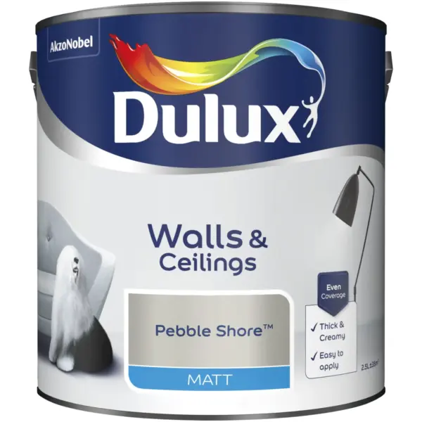Dulux Matt Pebble Shore 2.5L