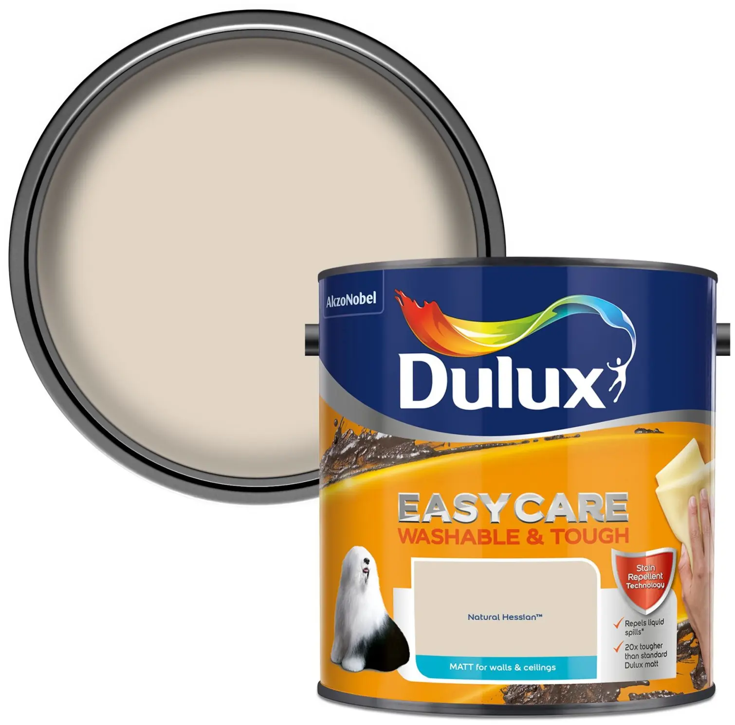 Dulux Easycare Matt Natural Hessian 2.5L