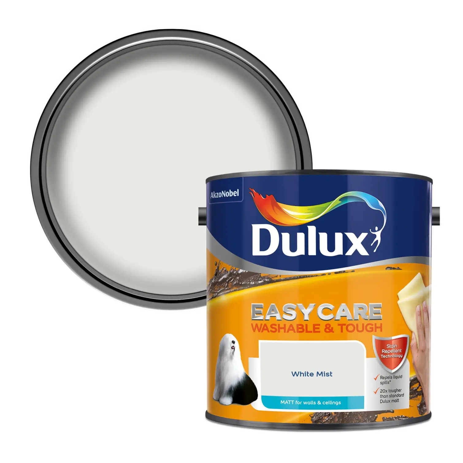 Dulux Easycare Matt White Mist 2.5L