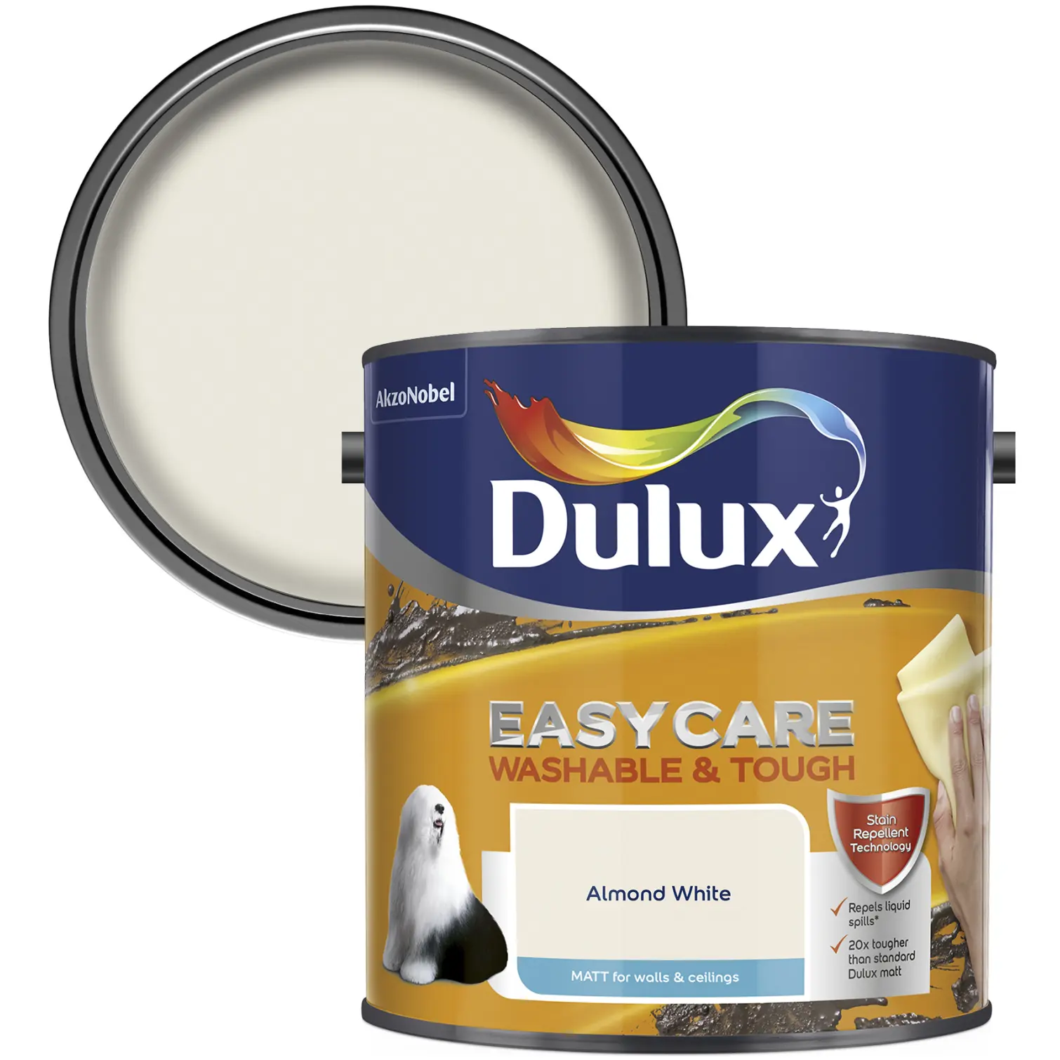 Dulux Easycare Matt Almond White  2.5L