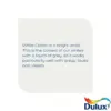 Dulux Easycare Matt White Cotton 2.5L